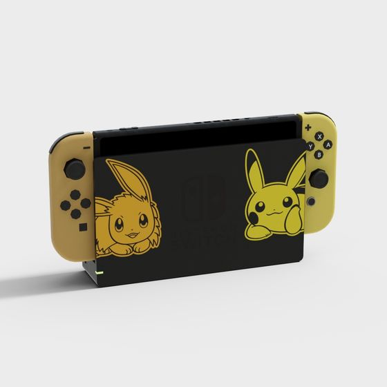Nintendo Switch 3D Model - Vibrant and Playful Design