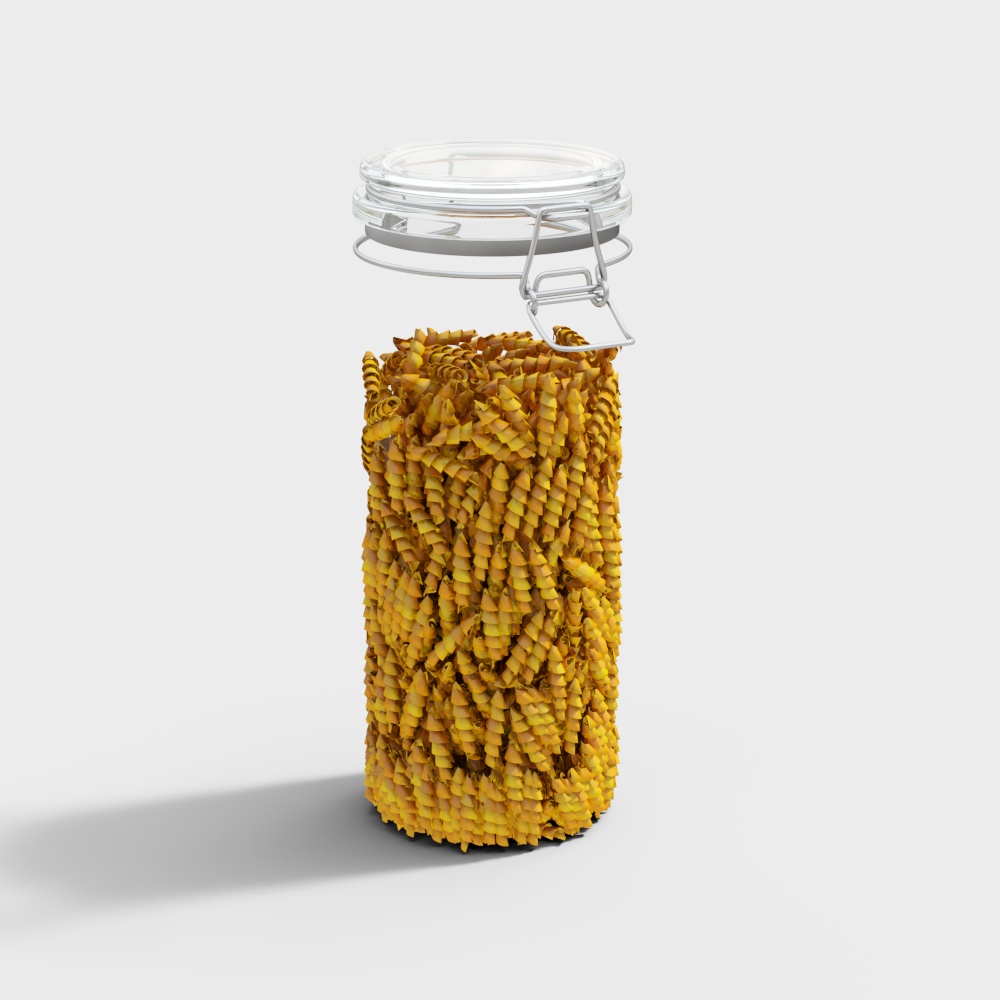 kitchen glass sealed jar