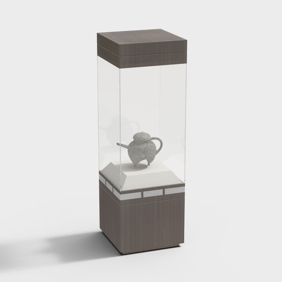Museum Curio Display Cabinet 3D model