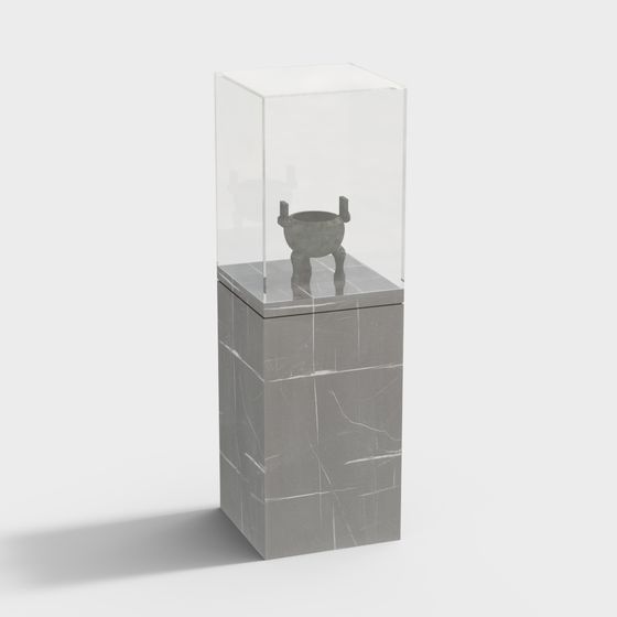 Elegant Bronze Incense Burner 3D model for Creative Projects