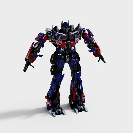 Optimus Prime Low-Poly Robot 3D Model