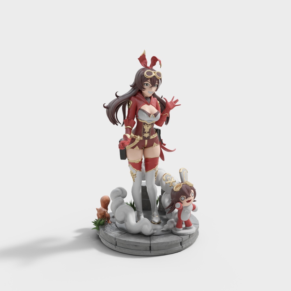 Forest Guardian Low-Poly 3D model