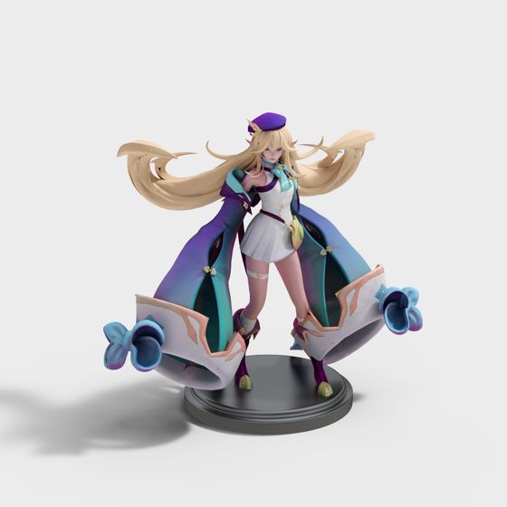 Whispers of the Wind 3D model for Enchanting Designs