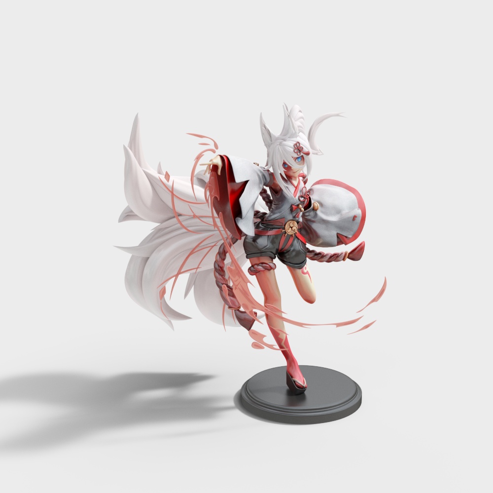 Wind Dancer 3D model: A Mystical Character Design