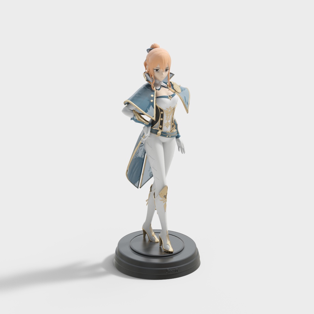 Enchanting Ice Snow Warrior 3D model