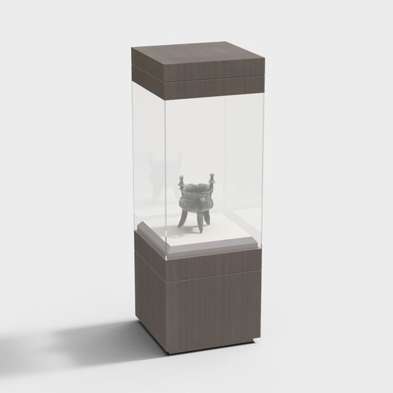 Antique Display Cabinet 3D model for Creative Projects