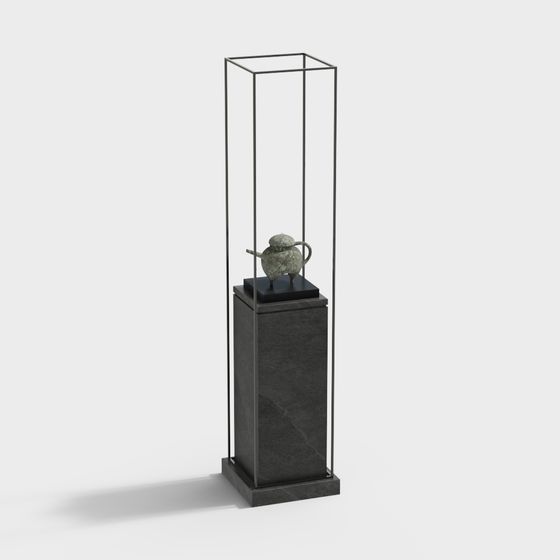 Antique Display Cabinet 3D model for Designers