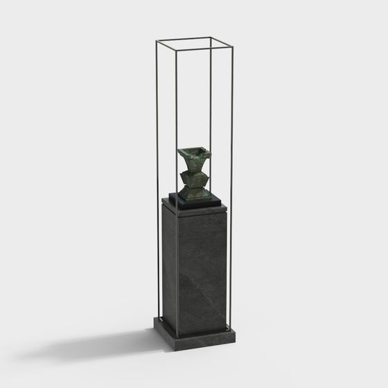 Art Gallery Display Case 3D model