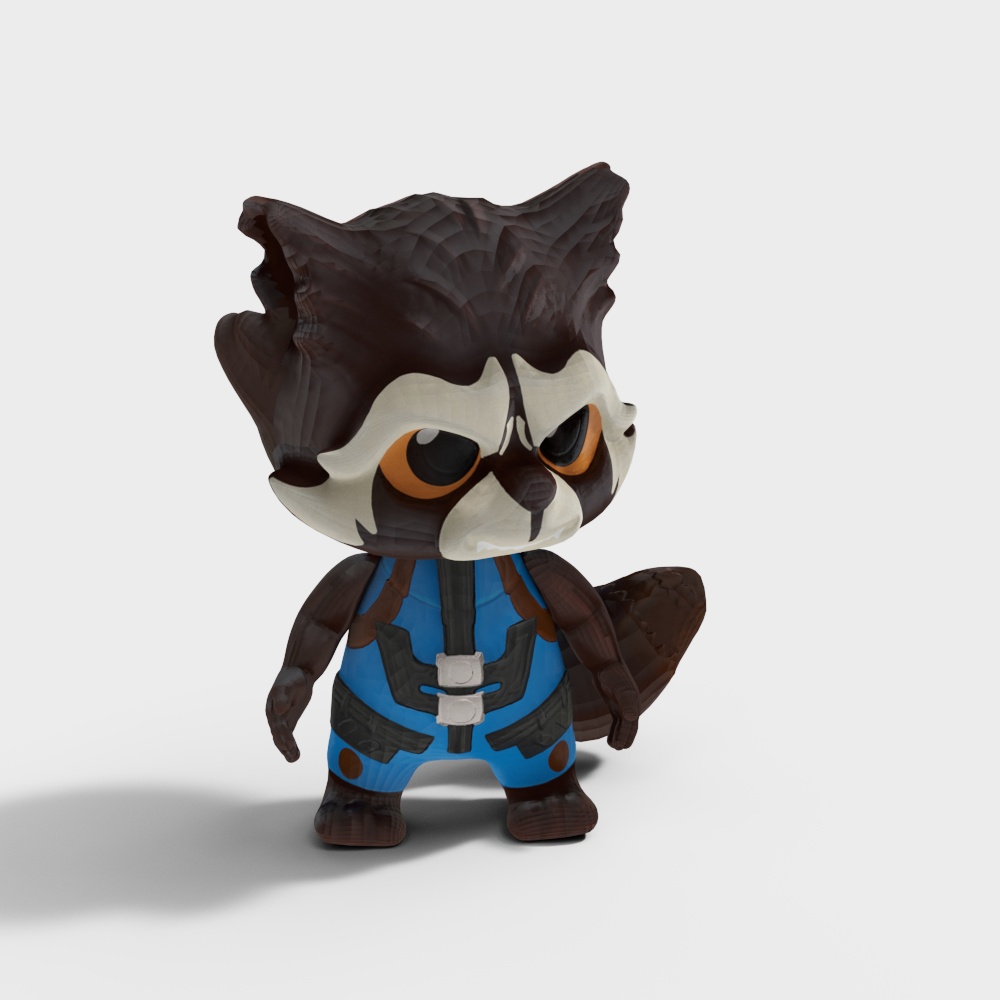 Rocket Raccoon 3D model - Sci-Fi Character