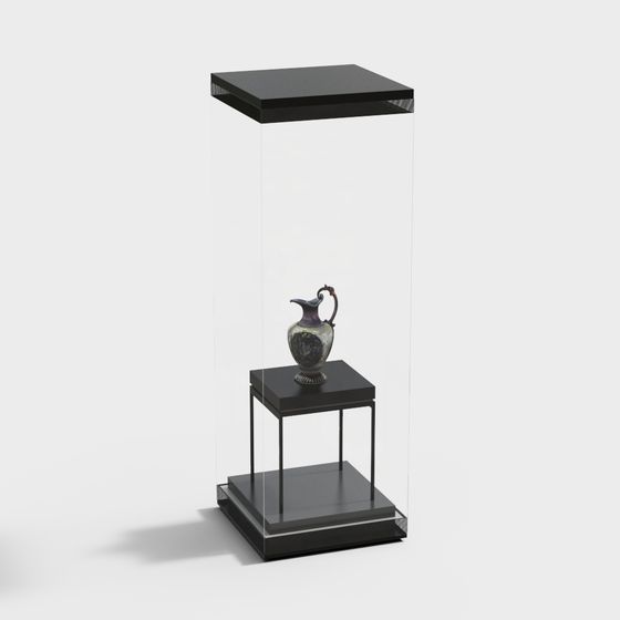 Antique Display Cabinet 3D model