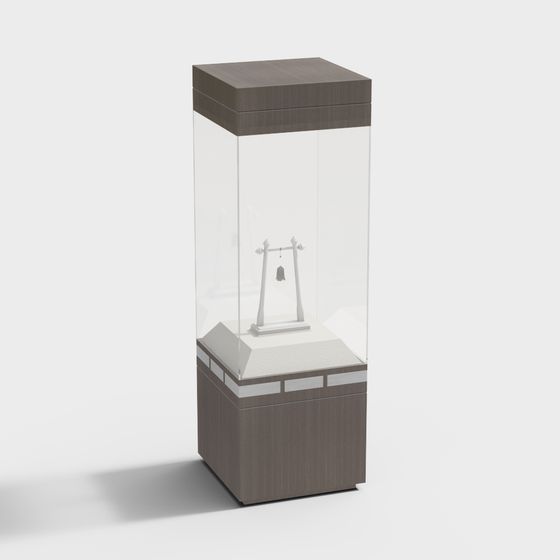 Stylish Showcase Cabinet 3D model