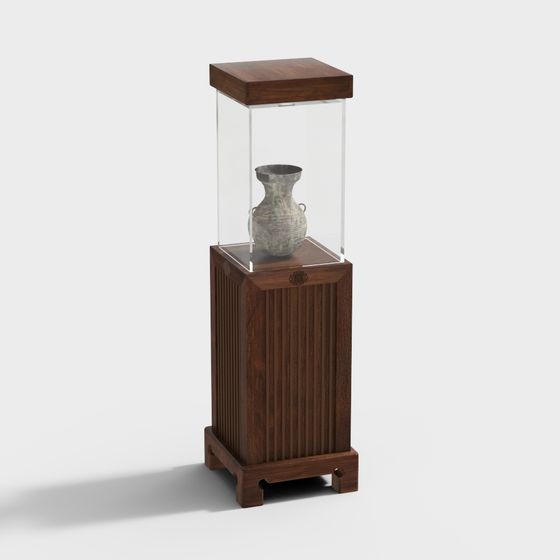 Historic Charm Display Cabinet 3D model