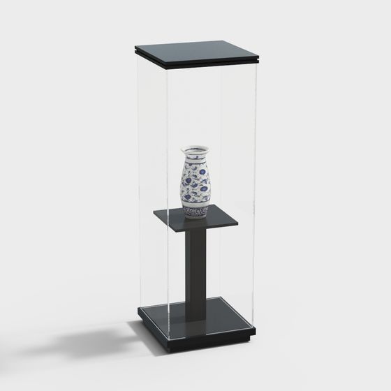 Elegant Showcase Display Cabinet 3D model
