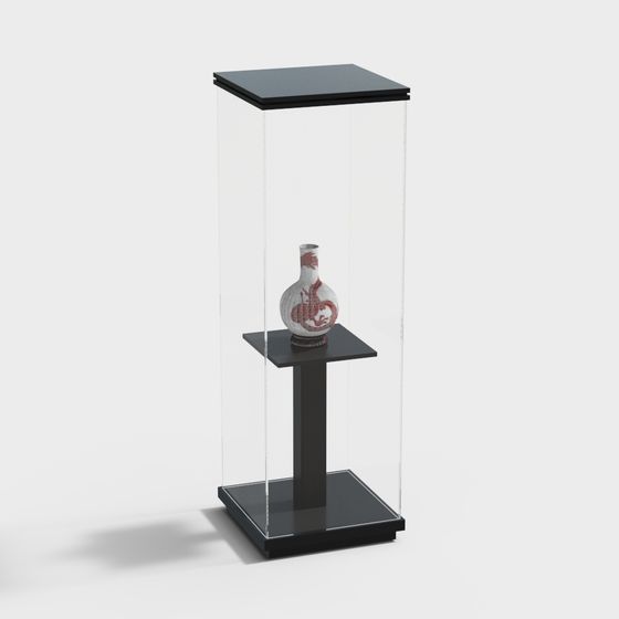 Contemporary Display Cabinet 3D model for Creative Use