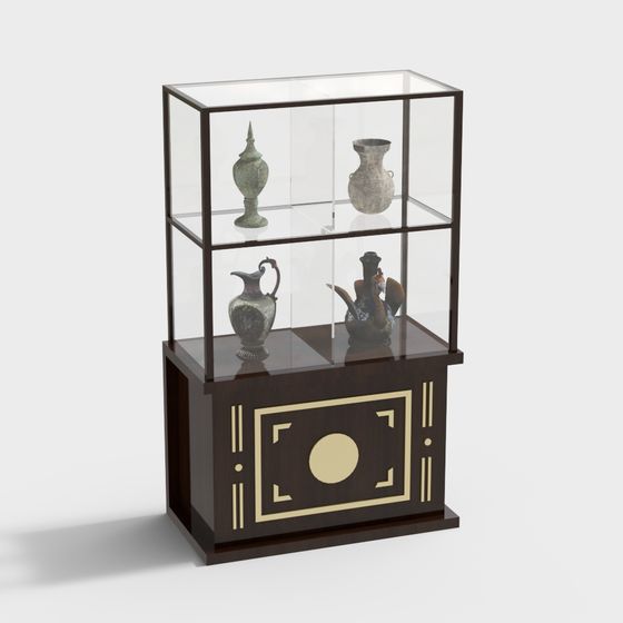Vintage Display Cabinet 3D model for Creative Projects
