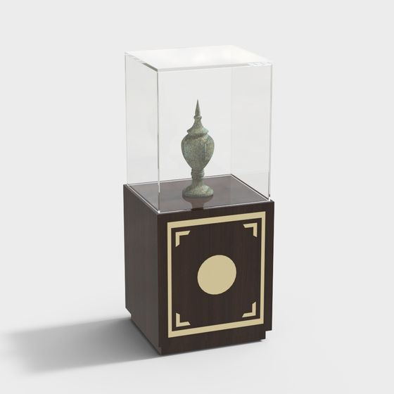 Antique Display Cabinet 3D model
