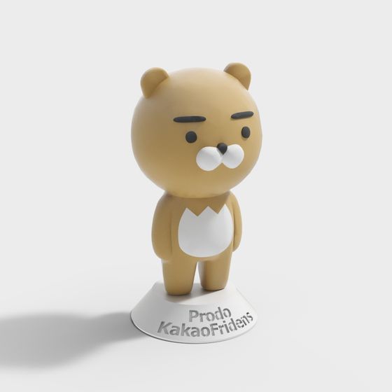 Cute Cartoon Bear 3D Model - Prodo