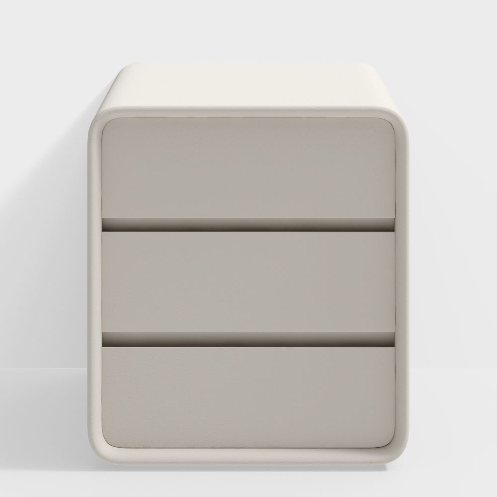 Table de nuit moderne crème