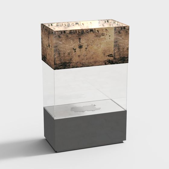 Vintage Display Cabinet 3D model for Creative Projects