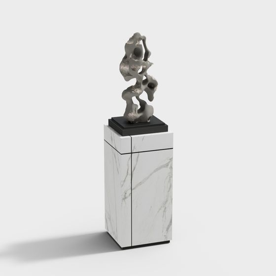 Abstract Stone Sculpture 3D model