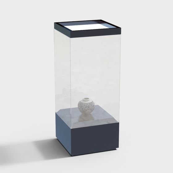 Elegant Display Cabinet 3D Model