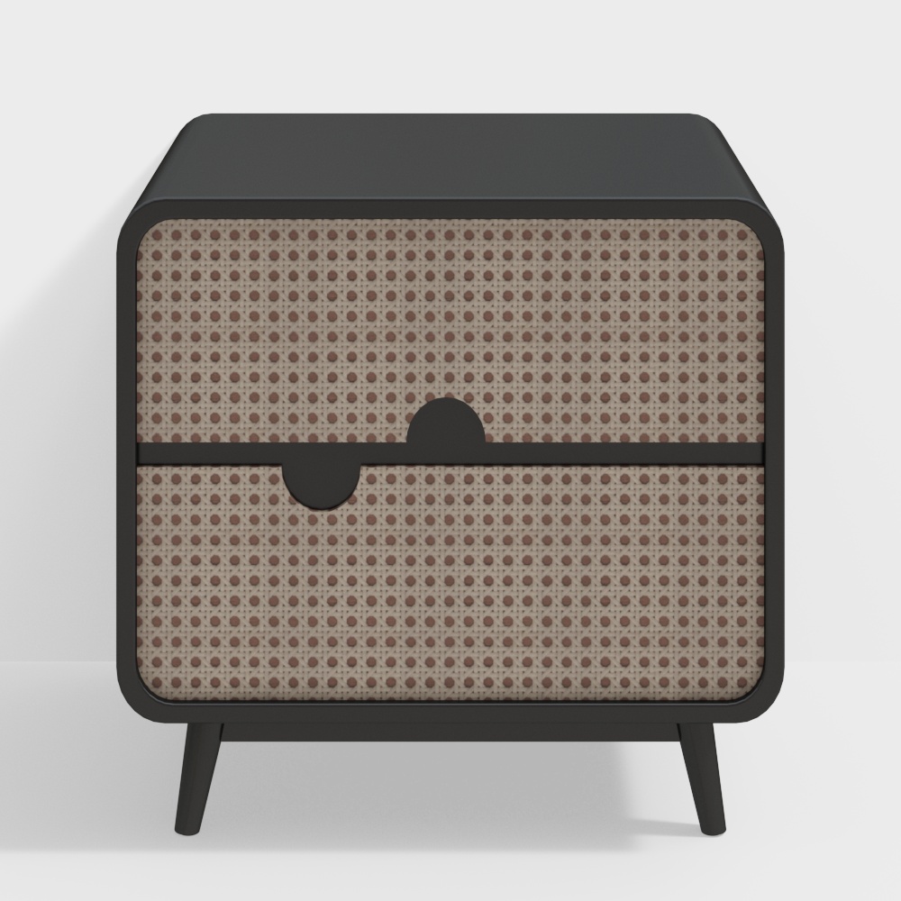 Retro Style Nightstand 3D model