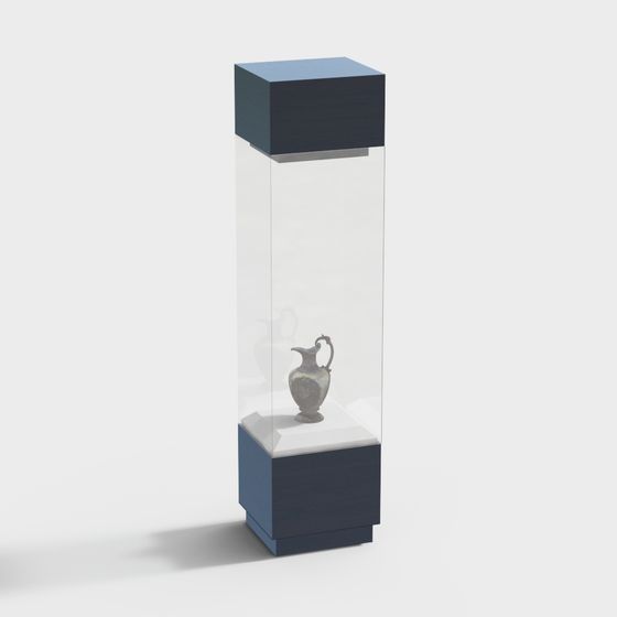 Stylish Display Cabinet 3D model for Modern Spaces