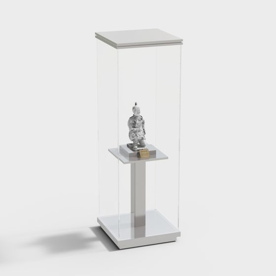 Elegant Museum Showcase 3D model for Design