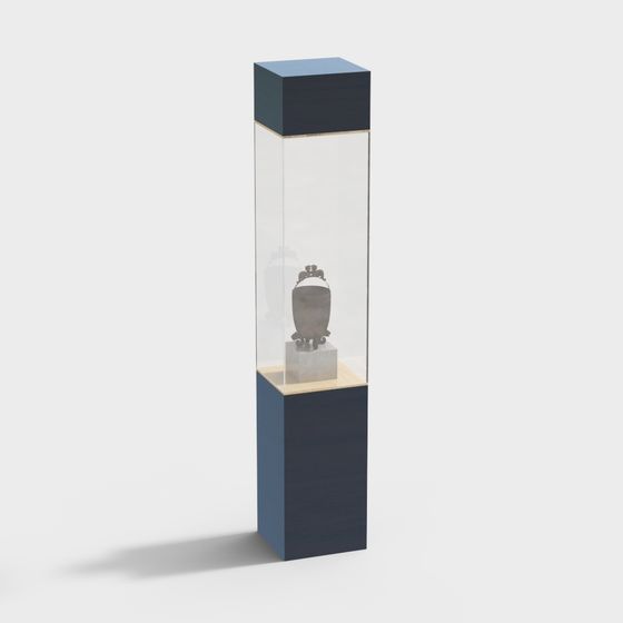 Modern Low-Poly Display Cabinet 3D model