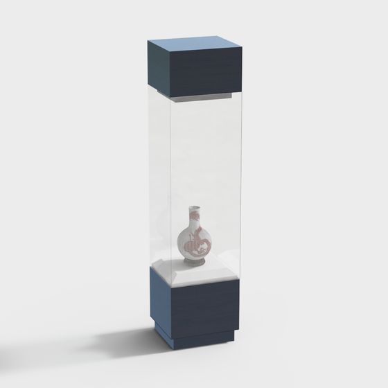 Elegant Display Cabinet 3D Model