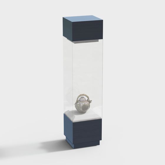 Stylish Display Cabinet 3D model for Interior Design