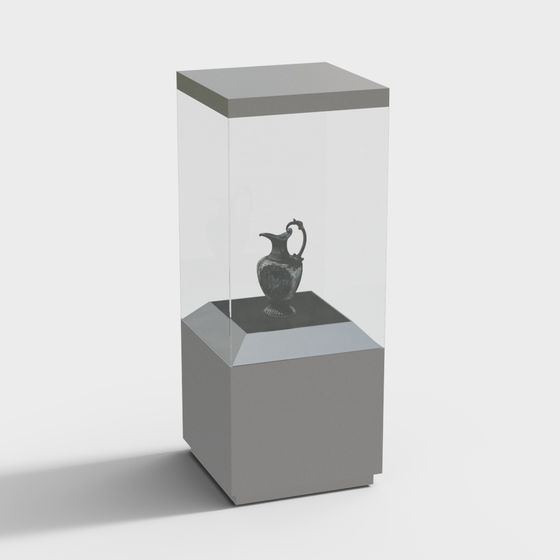 Antique Display Cabinet 3D model
