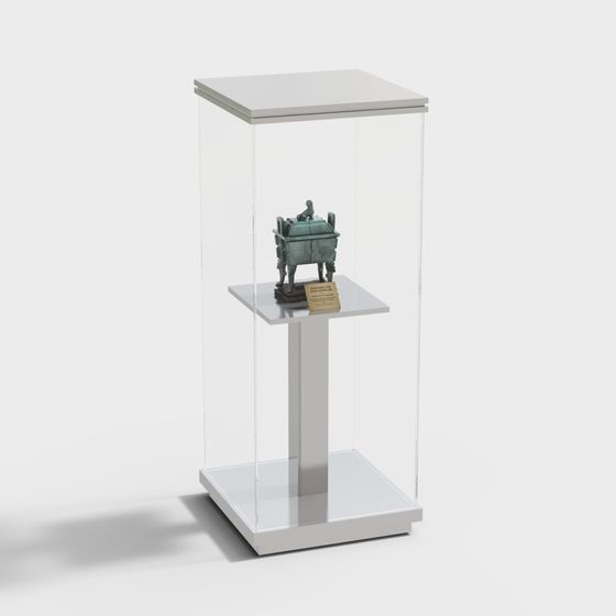 Antique Display Cabinet 3D model