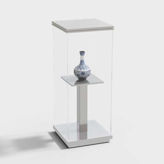 Elegant Display Cabinet 3D model for Contemporary Design
