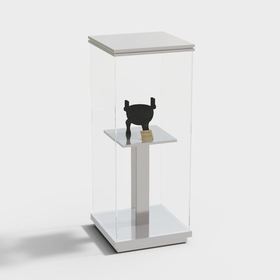 Antique Display Cabinet 3D model