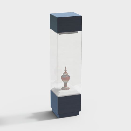 Stylish Display Cabinet 3D Model for Modern Interiors