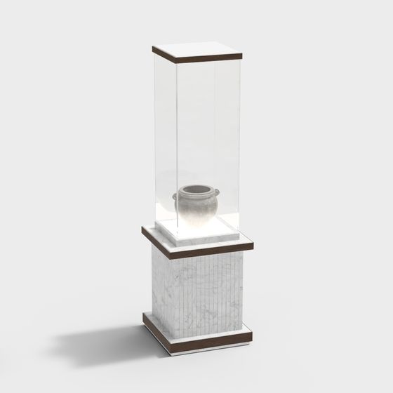 Stylish Display Cabinet 3D model for Contemporary Designs