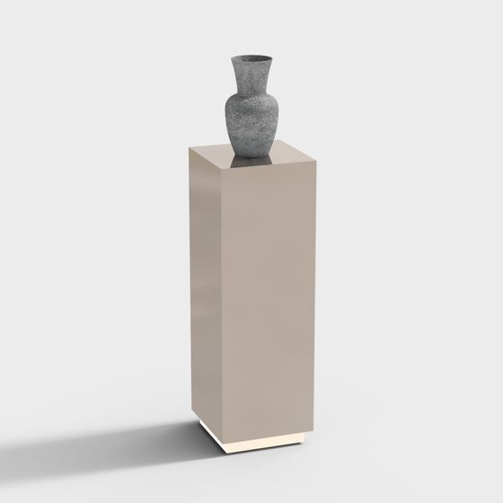 City Light Vase & Pedestal 3D model