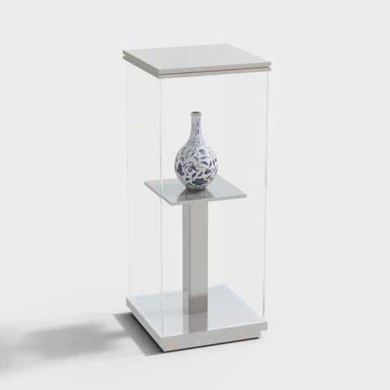 Modern Showcase Display Cabinet 3D model for Interiors