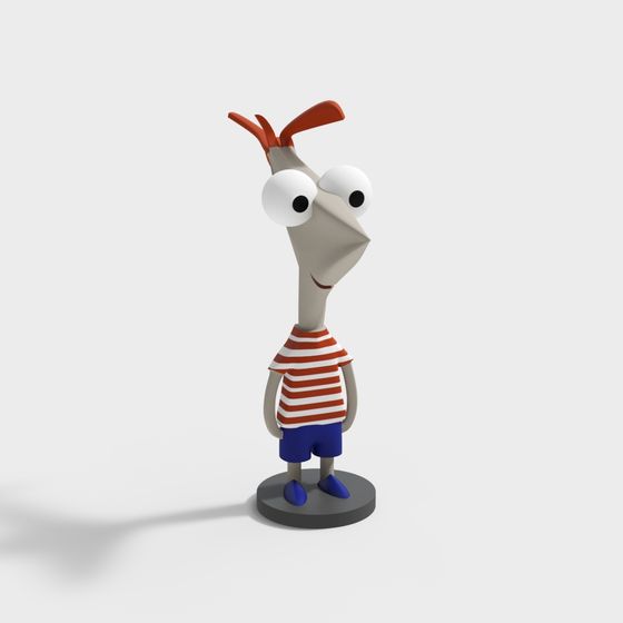 Buddy the Bunny 3D model - Whimsical Character Design