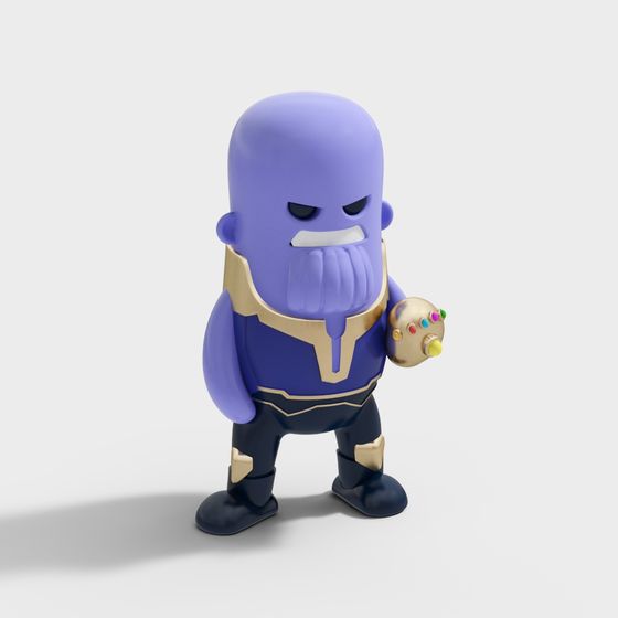 Low Poly Purple Giant 3D model