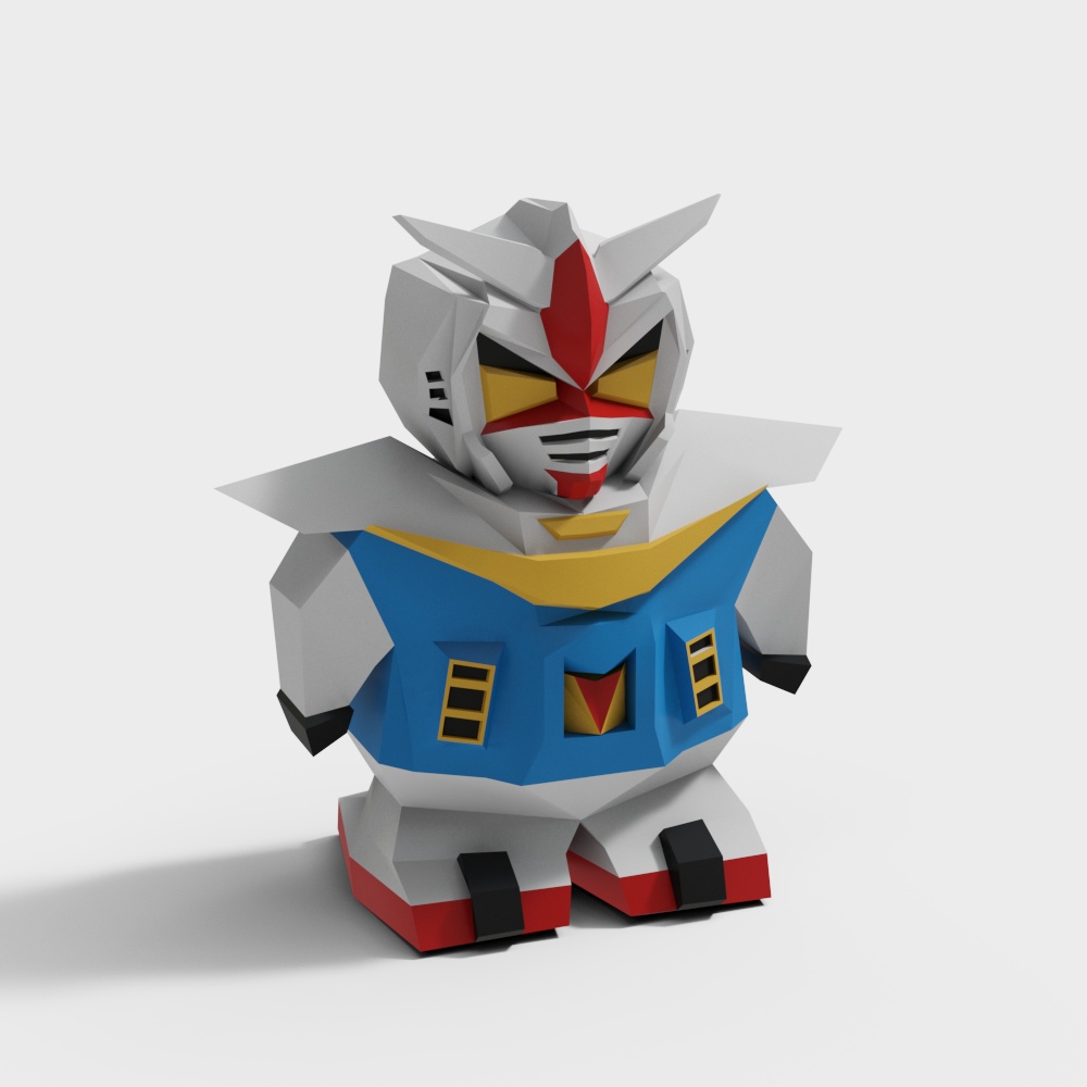 Low Poly Sci-Fi Robot 3D model