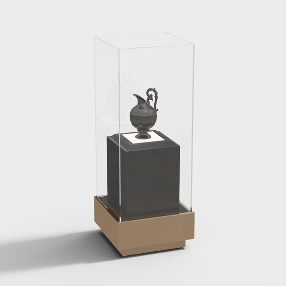 Antique Display Cabinet 3D model