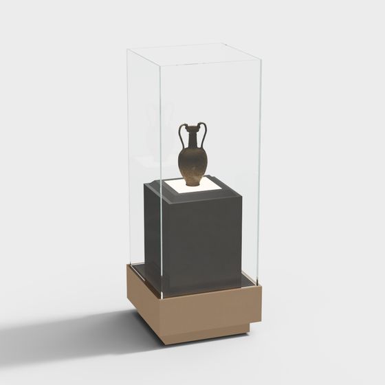Antique Display Cabinet 3D model for Modern Art