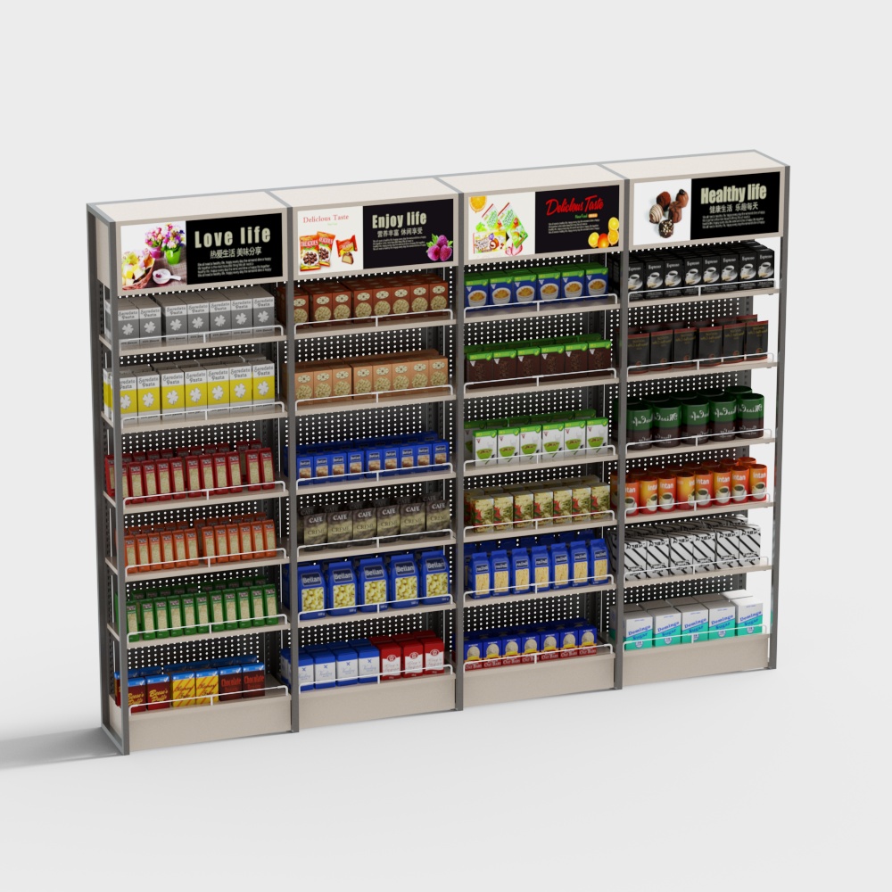 ตู้เก็บของขนมซูเปอร์มาร์เก็ต