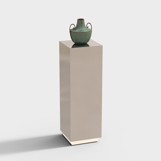 Stylish Minimalist Art Display Stand 3D model