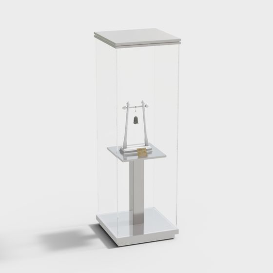 Elegant Museum Display Cabinet 3D model
