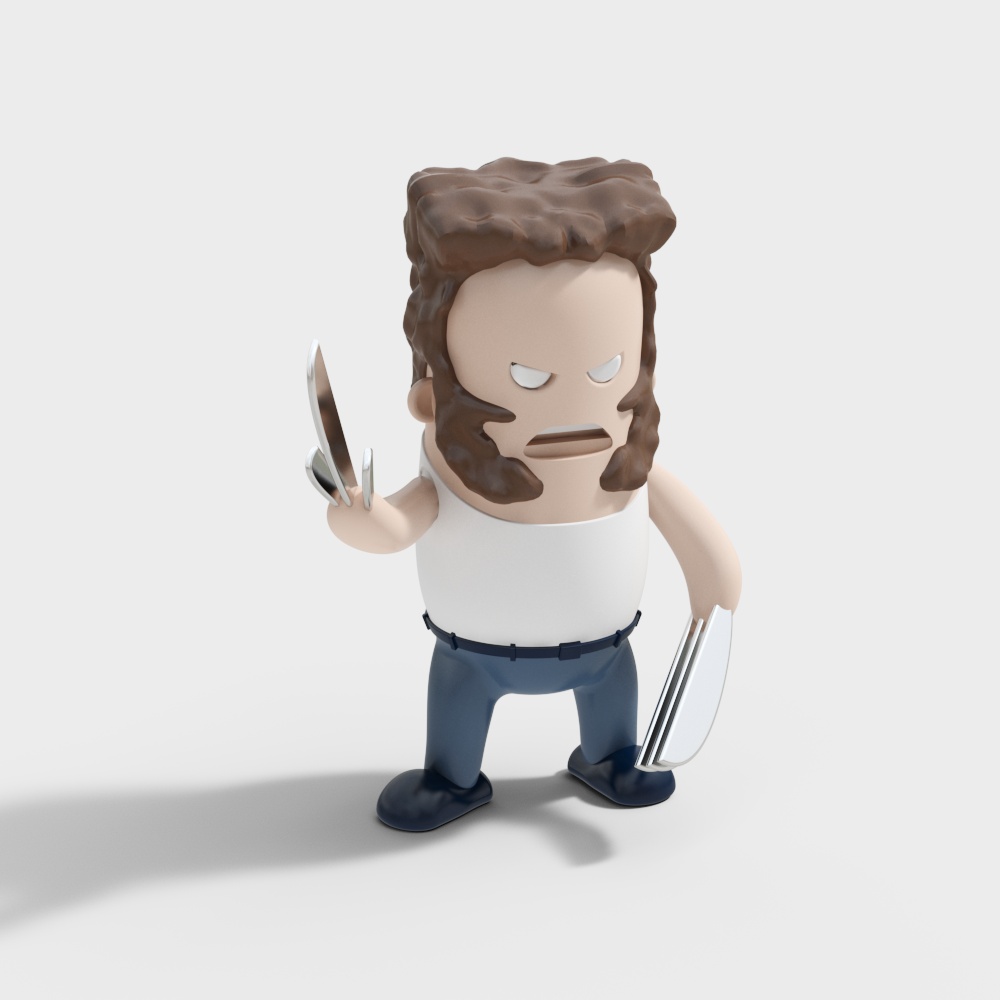 Angry Chef 3D model for Creative Projects