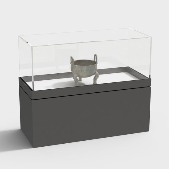 Antique Bronze Cauldron 3D model