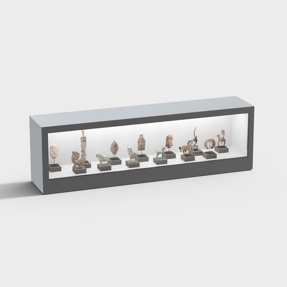 Stunning 3D Model Display Case for Ancient Artifacts